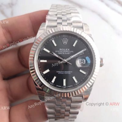  Swiss Cal.3235 ROLEX Datejust II Grey Rhodium Face 41mm Watch